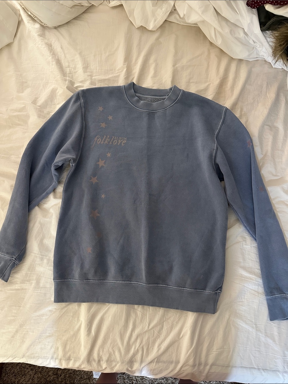 Taylor Swift Folklore Crewneck Sweatshirt - Slate Blue